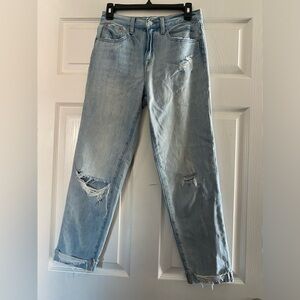 Pistola Distressed Light‎ Wash Denim Jeans Size 25